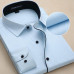 New Mens Dress Shirts Long Sleeve Formal Casual Business Work Camisas Shirts Top