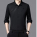 New Men's Dress Shirts Formal Business Long Sleeves Printed Casual Shirts Tops