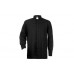 CLERGY CLERICAL VICAR PRIEST SHIRT BLACK TUNNEL COLLAR  LONG SLEEVE