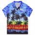 Men's Hawaiian Tropical Luau Aloha Beach Party Button Up Casual Dress Shirts