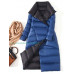 Women Double Down Long Jacket Winter Turtleneck White Duck Down Coat