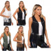 Women's Coats Fashion Waistcoat Carnival Jackets Party Vest Top Tassel Costume