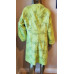 lime green Long jacket women Plus Size, Rainbow Color Lining, Unique Buttons Y2k