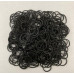 12 Pack SMALL BLACK RUBBER BANDS .~ Total 3000 pic