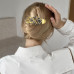 4Pcs Flower Crystal Hair Clips French Duckbill Claws Accessories for Women Girls