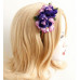 Ladies headband with purple & pink floral arrangement - good quality! Well made.