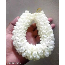 White Jasmine Flower Floral Gajra-Hair Accessories Flower Design south Indian