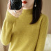Women's Slim Half-Turtleneck Cashmere Wool Knitted Jumper Pullover Soft Sweaters