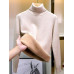 Winter Turtleneck Slim Sweater Womem Warm Thicken Knit Soft Sueter Top